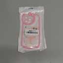 for iPhone 14 Pro Max Cute Cartoon Case,Women Girls Kids 3D Bow Kawaii Pink Cat Face Makeup Mirror Soft TPU Clear Protective Phone Cover for iPhone 14 Pro Max 6.7inch