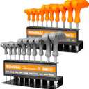 20 Piece T Handle Allen Wrench Set - SAE & Metric Hex Key Set with Stand U.S. Veteran Owned Brand