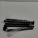 Black Shower Curtain Rod 31 to 80 Inch,1 Inch Diameter Adjustable Spring Tension Stainless Steel Telescoping Rod, Easy Install, No Rust