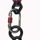 F.Life Aerial Silk Hardware Kit-Heavy Duty 30 kN Rescue Figure 8 & 30 KN Swivel & 25 KN Steel Carabiners Yoga Hammock Rigging 360 Spin Rotational Device