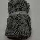 OLANLY Bathroom Rugs 24x16, Extra Soft Absorbent Chenille Bath Rugs, Rubber Backing Quick Dry, Machine Washable Bath Mats for Bathroom Floor, Tub and Shower, Home Decor Accessories, Grey