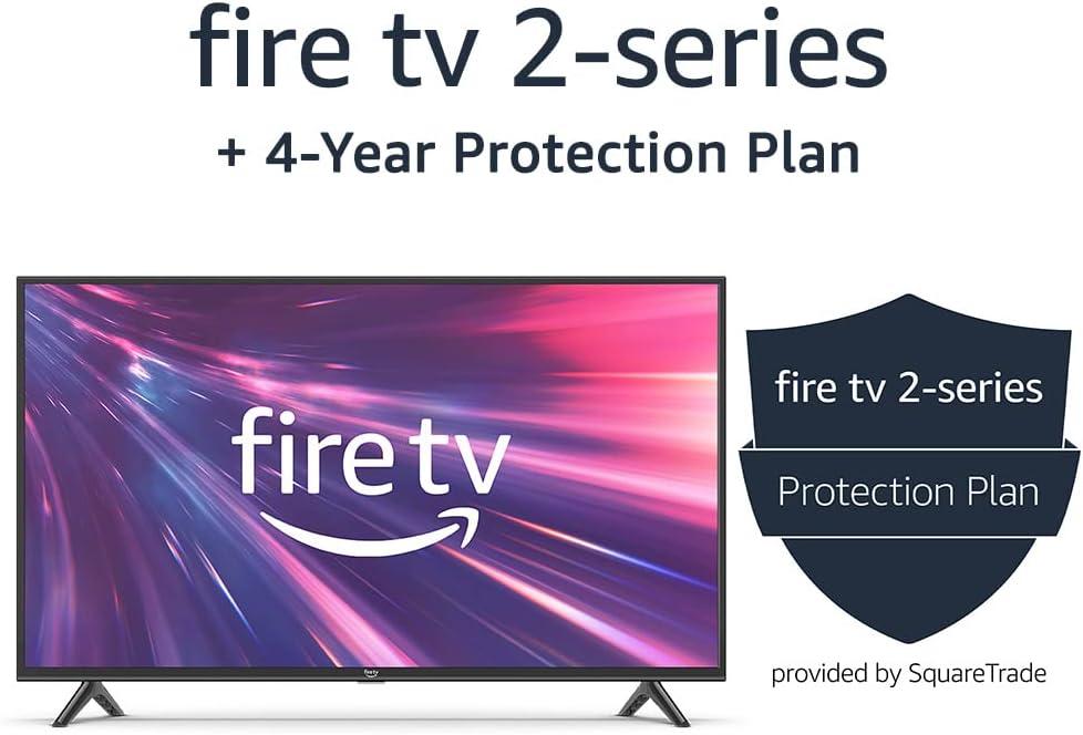 Amazon Fire TV 40" 2-Series (newest model), HD smart TV + 4-year protection plan