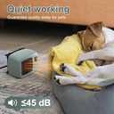 600W Dog House Heater,Anti-Bite Cord Heated Dog House,Wall-Mounted Dog Heater,Keep Your Pet Warm and Happy UL Tested for Safety (green)