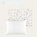 Babebay Toddler Pillow,13X18 Soft Toddler Pillows for Sleeping, Machine Washable Kids Pillow with Cotton Pillowcase, Perfect for Travel, Toddlers Cot