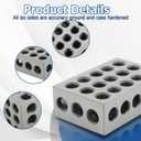 WFLNHB 1 Matched Pair Accuracy 1 x 2 x 3 Inch Blocks 23 Holes 0.0002" Machinist 1-2-3 Set