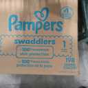 Pampers Swaddlers Diapers, Size 1 (8-14 lbs), 198 Count, Hypoallergenic, Absorbent, Keeps Baby Dry and Comfortable, Skin Safe Disposable Newborn Baby Diaper
