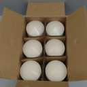 MISSYO Ivory Tapered Pillar Candles, 3 x 4 Inches Unscented Candle Bulk for Home Restaurant Weddings Church - 6 Packs