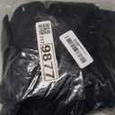 Obstal Fitted Round Table Cloth, Reversible Waterproof Stain Resistant Elastic Stretch Tablecloth, Wipe Clean Table Cover for Outdoor/ Indoor Use, Fits Round Tables up to 48"-56" Diameter, Black