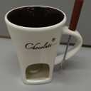 Chocolate Fondue Mug Ceramic Melting Mug Fondue Coffee Cup Melting Fondue Mug for Chocolate Cheese Butter 130 ml (W)