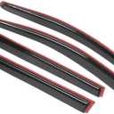 Window Visors Rain Sun Guard Vent Guard 4pc Set Acrylic Left, Right Smoke/Tinted Slim Style 4CAR-WD-CT09 Compatible with Chevy Traverse LS/LT 2009-2017 & LTZ 2009-2016
