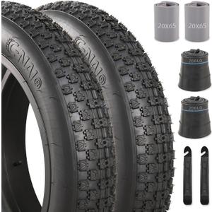 20x4.0 Inch Fat Tire: Fit for Ebike and Mountain Bicycle - Puncture-Resistant and Wear-Resistant Folding Electric Bike Tire, Fit for Snow, Beach, Mountain, Street Roads (Tire Tube Included)