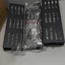 Magnetic Spice Rack Organizer for Fridge Seasoning Organizer for Kitchen storage with Screw Magnetic Shelf with Hook for Refrigerator and Oven (6pack-Black)