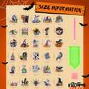 30 Pcs Halloween Diamond Art Magnets Kits DIY Skull Ghost Pumpkin Crow Spider Diamond Painting Fridge Magnetic Stickers Scary Gem Art Magnets for Beginners Holiday Decor Home