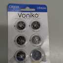 Voniko CR2025 3V Lithium Batteries 6 Pack for Child Safety, Compatible with Remotes, Key Fobs, Watches, Calculators - 7 Years Shelf Life