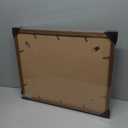 16x20 Poster Frame, Display Pictures 11X14 with Mat or 16x20 Without, Wall Hanging Frames, Rustic Brown, 3 Pack