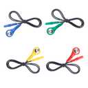 4 PCS Electrode Lead Wire Adapters 4 Colors Replacement Electrode Quick Connectors, Convert 2mm Pin to 3.5mm Snap, Compatible with EMS/TENS 0.5M/1.64FT