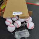 Yayfazy Baseball Decorations String Lights, Timer Battery Operated 6.5ft 10LED Room Decor,Baseball Ornaments for Christmas Tree, Boys Bedroom, Sports Theme Party Favors, Christmas Gift for Kids