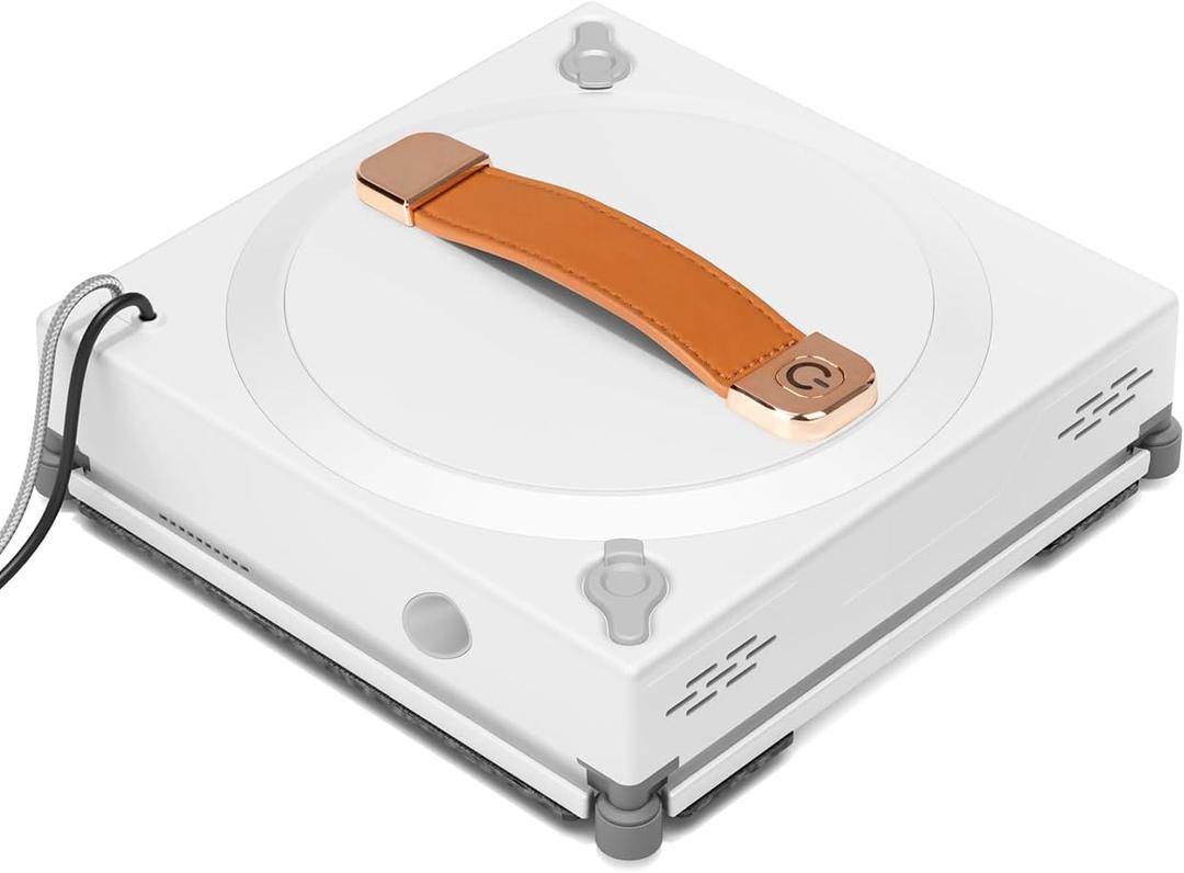 MIXILIN Window Cleaning Robot, 3000Pa Auto Windw Cleaner Robot with Intelligent Path Planning & Edge Detection, Anti-Drop Prtection, Dual Spray, Cleaner Tool for Tiles Railing Glass (White)