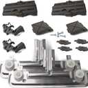 20Pcs For whirlpool W10712395 WDT730PAHZ0 Upper Rack Parts, W10712395 Whirlpool Dishwasher Upper Rack Adjuster Kit Replaces W10350375 For Kenmore, Whirlpool WDT750SAHZ0 Upper Rack Parts Dishwasher