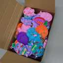 LUBUYILD 24PCS Easter Eggs with Pop Fidget Toys Keychains for Kids Girls Boys Easter Basket Stuffers, Egg Hunt Prizes and Party Favors