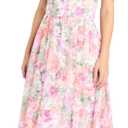 R&M Richards Women's Elegant Halter Chiffon Maxi Dress W/Criss-Cross Neckline & Panel Waistband (12 Petite)