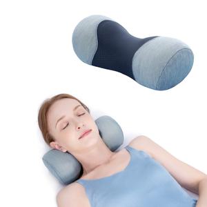 Bespilow Neck Support Pillow - Cervical Traction Device for Neck Pain Relief and Muscle Therapy - Memory Foam Neck Roll Pillow for Shoulder Pain Relaxation 