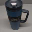 Owala SmoothSip Slider Stainless Steel Insulated Travel Mug with handle, 100% Leak Proof, For Hot and Cold Drinks, Travel Friendly with Sliding Lock Lid, 24 oz, BPA Free, Leak Proof, High Dive