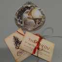 White Nativity Christmas Ornaments 2025  Holy Family Ornament for Christmas Tree, Christian Ornament for Women, Men, Friend, Acrylic 2025 Christmas Ornaments with Holy Scene, Holiday Decoration