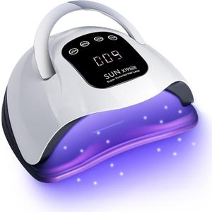 320W UV LED Nail Lamp Professional LED Nail Dryer for Gel Nails with 72pcs Lamp Beads, Touch Screen 4 Timers and Automatic Sensor Ideal for Home Salon, Fast Drying Technology for Perfect Nails