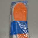 2 Pairs Massage Insoles for Men Women - 4D Cloud Orthopedic Insoles, Memory Foam Cushion Insole, Shock Absorption & Arch Support (Orange,M9-W10)