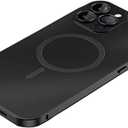 iPhone Case, Compatible with MagSafe, Magnetic Luxury Aluminum Metal Frame,Military Grade Drop Protection Shockproof Phone Case (Black, iPhone 15 Pro)