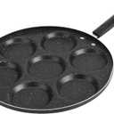 TOPINCN Frying Pan,non stick frying pans,frying pans nonstick,pan,Skillets and Frying Pans,7 Egg Frying Pan,Pancake Griddle Crepe Pan 18.5 x 11.8 x 1 Inch