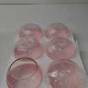 MARTAGE Pink Round Vases Set of 6, Flower Vases for Centerpieces, Glass Vase for Flowers, Glass Bowl Vase for Living Room, Bedroom, Kitchen, Office, Wedding, 5'' W x 4'' H