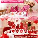 Galentines Day & Valentines Day Decorations Reversible Table Centerpiece Sign Wooden Gnome Decor for Home Office Mantle Desk Indoor Party Tiered Tray Kitchen Decor