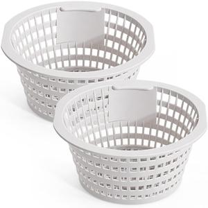 2 Pack Skimmer Basket for In Ground & Above Ground Swimming Pool Filter Basket Replacement Parts Compatible with Swimline Hydrotools 8928 O-lympic ACM88 Efficient Pool Maintenance
