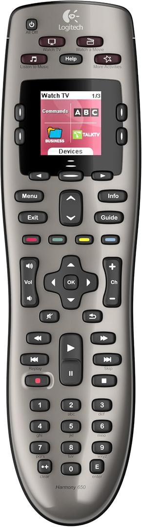 Logitech Harmony 650 Remote (Silver) 
