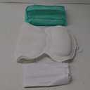 Bath Pillows for Tub, Bath Pillow Luxury Bathtub Pillow for Head and Neck Support, Soft 4D Air Mesh Bath Tub Pillow with Non Slip Suction Cups, Laundry Bag, Spa Gifts Bathtub Accessories for Women Men (White)