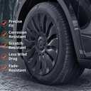 Tesla Model Y Wheel Covers 19 Inch 2020-2024 Full Fit Hubcaps with Left-Right Aero Symmetry, Reduced Wind Drag Includes Tire Repair Kit Tesla Model Y Accessories