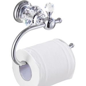 Crystal Series Brass Toilet Paper Roll Holder, Polished Chrome