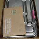 Stainless Steel Bento Box Kids, Kids Metal Bento Lunch Box BPA Free Lunch Box Containers 304 Stainless Steel Bento Box for School and Office(Pink)