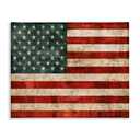 Stupell Industries 'US American Flag Rustic', Canvas Art, 30 x 24 Inches, Easy to Hang and Sturdy, Made in USA, by Luke Wilson