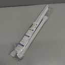 White Tension Curtain Rod for Windows 28 to 48 inch, Adjustable Expandable Pressure Spring Curtain Rod No Drilling, 7/8" Curtain Rod for Bedroom Doorway Closet Door