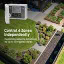 Orbit B-hyve Smart Indoor/Outdoor Sprinkler Controller - 6-Zone - App Controlled Smart Controller with Custom Irrigation Schedules - Weatherproof Multi-Zone Sprinkler System - 57946