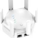 iPazzPort WiFi Extender, Dual Band AC1200 with Ethernet Ports | Up to 1200Mbps • Dual Band 2.4GHz/5GHz • 6 Adjustable Antennas • Dual Ethernet Ports • Supports Multiple Devices