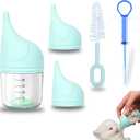 5 pcs Kitten Bottle Miracle Nipple for Kittens Anti-Choking Design for Newborn Kittens Puppies Small Animals (20 ml)