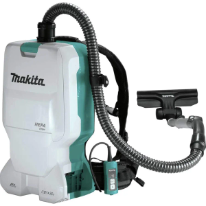 Makita XCV17Z 18V X2 LXT® Lithium-Ion (36V) Brushless Cordless 1.6 Gallon HEPA Filter Backpack Dry Vacuum, Tool Only
