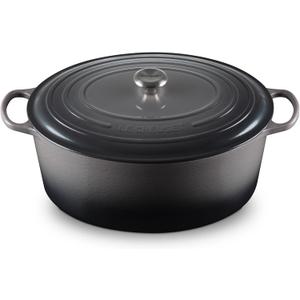 Le Creuset Enameled Cast Iron Signature Oval Dutch Oven, 15.5 qt., Oyster
