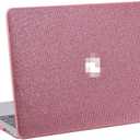 Bling Diamond Case for MacBook Air 13.6 inch M2, Clip Retina Display and Touch ID, Pink Plastic Hard Shell Case