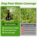 Pop-Up Sprinkler Riser Extension, 1.5 Inch Sprinkler Head Height Extender, Stackable Irrigation Riser, Fix Sunken Sprinklers, Compatible with KAP-IT, Universal Lawn Irrigation System