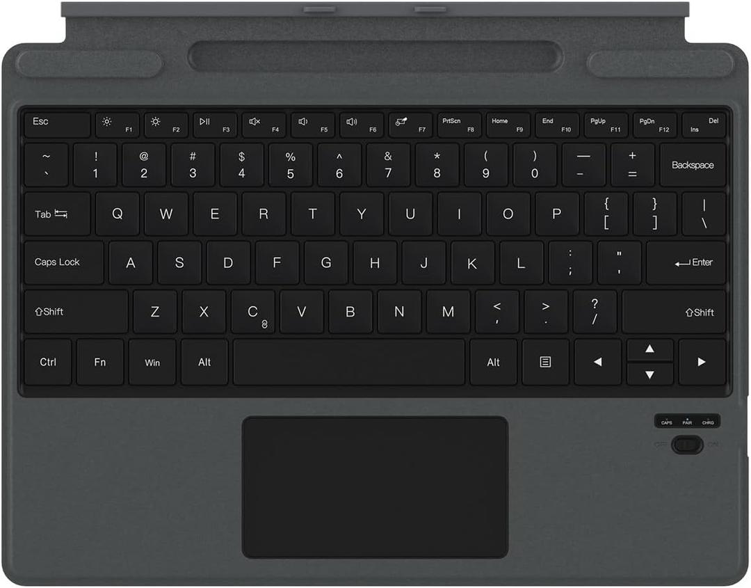Surface Pro 9 Keyboard, Detachable Wireless Bluetooth Keyboard for Microsoft Surface Pro 8/9/X, with Built-in Rechargeable Battery/Multi-Gesture Touchpad